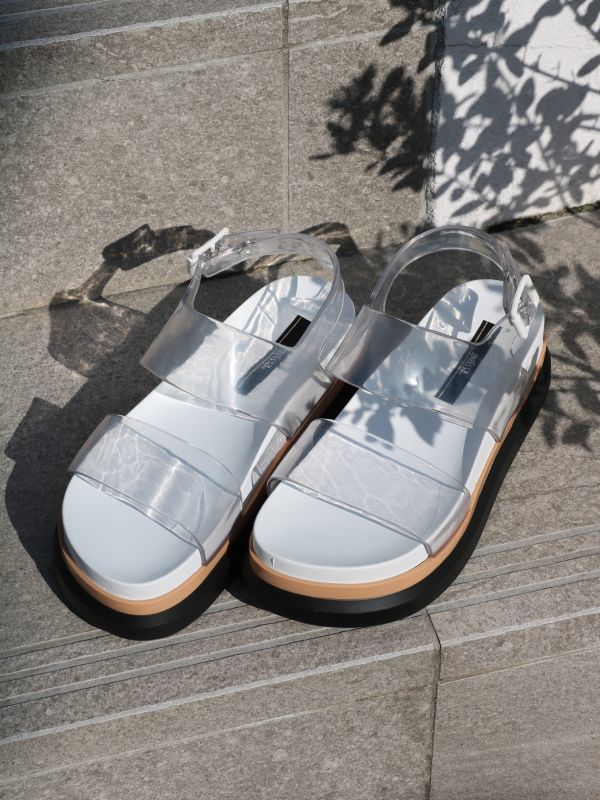 Melissa Cosmic Sandal Pvc フラットソールサンダル Clear